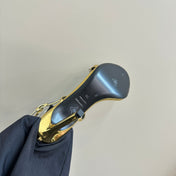HIGH-HEELED 10 CM SANDAL IN GOLD LAMBSKIN
