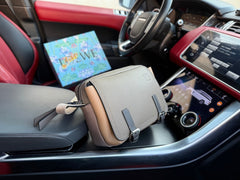 XS MILITARY MESSENGER 25 BAG IN LIGHT BROWN CALFSKIN