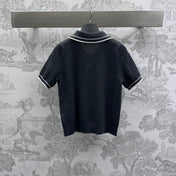 Miu 25 Polo Shirt Black Wool 233471