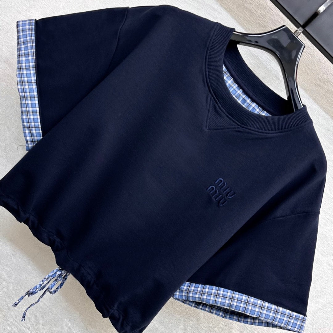 MIU 25S PLAID SET IN COTTON 264589
