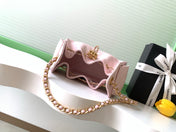 CHANEL 25S HOBO BAG 22 IN LIGHT PINK CAVIAR WITH GOLD HARDWARE