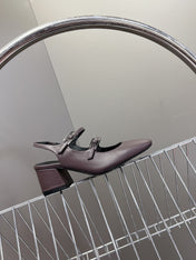 JACKIE 50 PUMP MAUVE LAMBSKIN