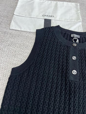 CC Vest Black Wool