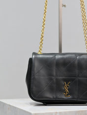 JAMIE 4.3 MINI BAG 20 IN BLACK LAMBSKIN GLOD HARDWARE