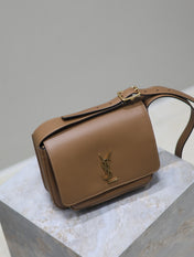 YSL 25S NIKI BABY 22 IN BROWN CALFSKIN GOLD HARDWRE