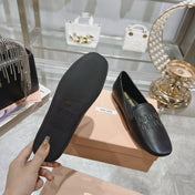 SLIP-ON SHOES BLACK COWHIDE