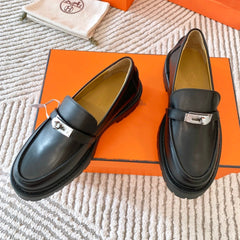 ICONE LOAFER IN BLACK CALFSKIN