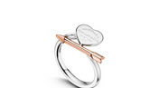 LOVETRUCK HEART AND ARROW RING