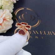 SWEET CLOVER CARNELIAN RING