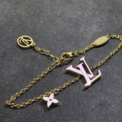 LV MONOGRAM PINK AND BLACK GOLD BRACELET